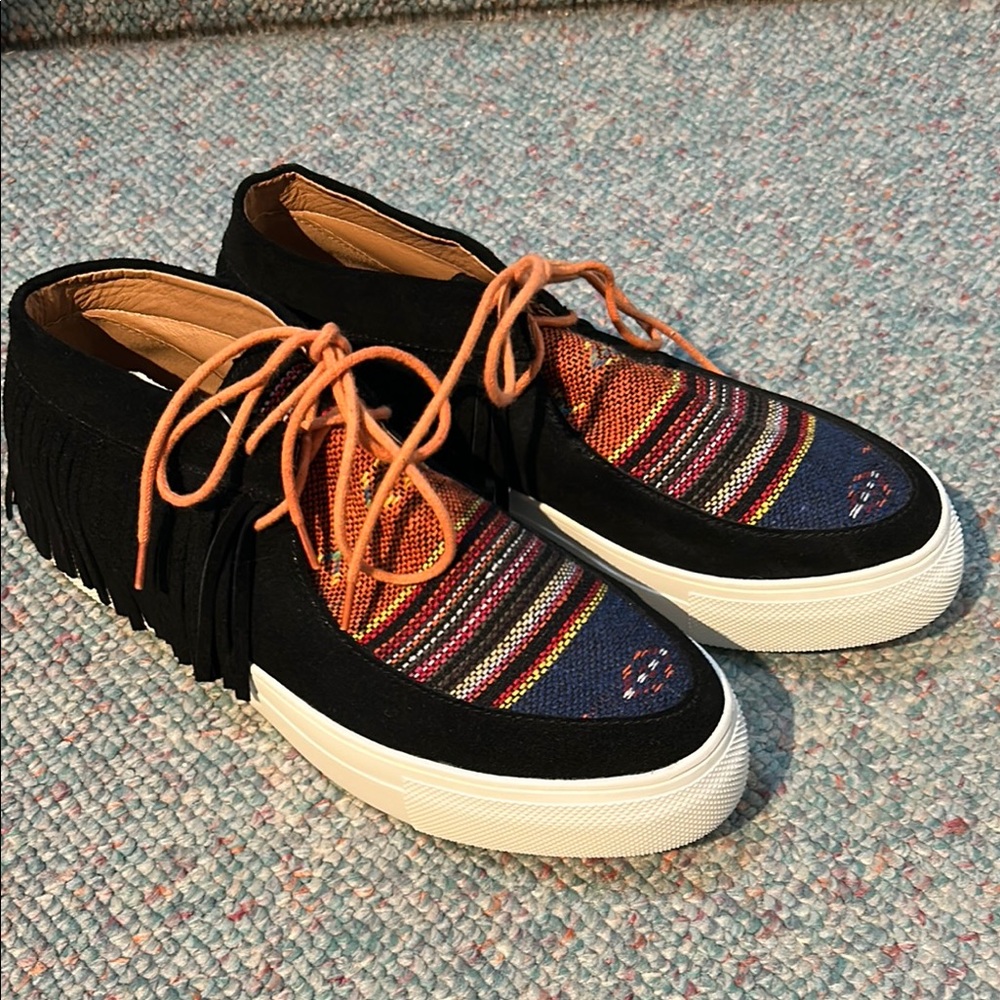 Ladies Blue and Multicolor Casual Shoes